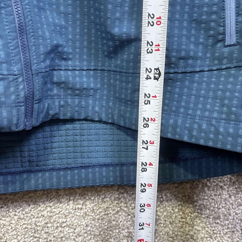 Eddie Bauer Jacket Womens T2XL Blue Hooded Lightweight Windbreaker Zip Pockets - Picture 6 of 8